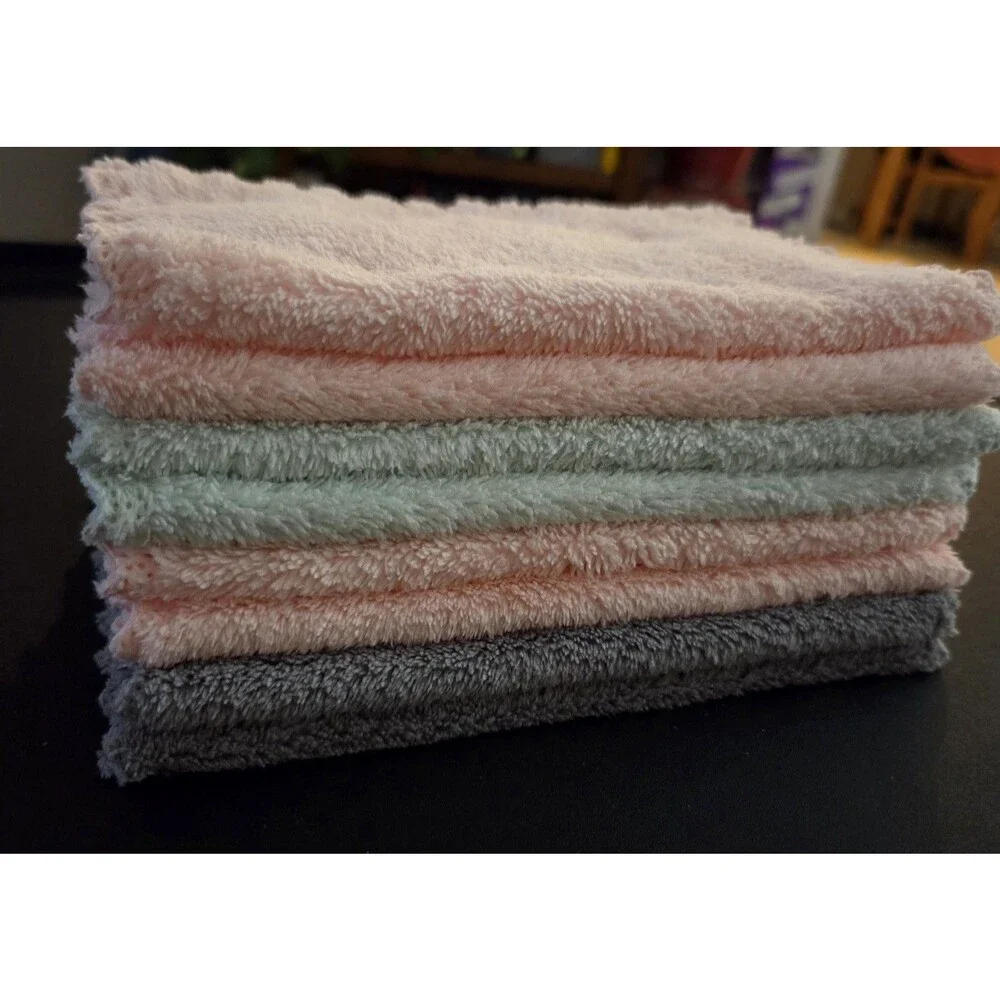 8 Pack Kitchen Dish Cloths Towels, Super Soft and Absorbent Multicolor 8